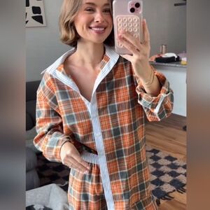 HAND OVER Ex Boyfriend Flannel Size Medium